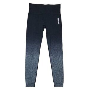 Gymshark Adapt Ombre Seamless Leggings Black Gray Sz Small